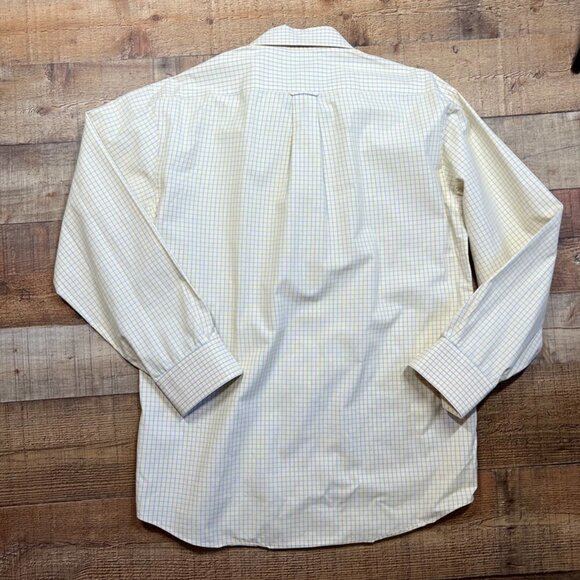 Men's Tommy Hilfiger Yellow& Blue Button Down size M - Picture 5 of 5